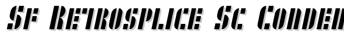 SF RetroSplice SC Condensed font